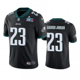 Camiseta Hombre NFL Philadelphia Eagles C.J. Gardner 23 Johnson Negro Super Bowl LVII Vapor Limited